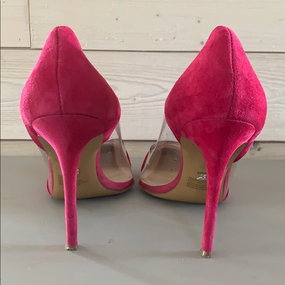 Classic pointed toe & clear lucite panel heels - Picture 3 of 5